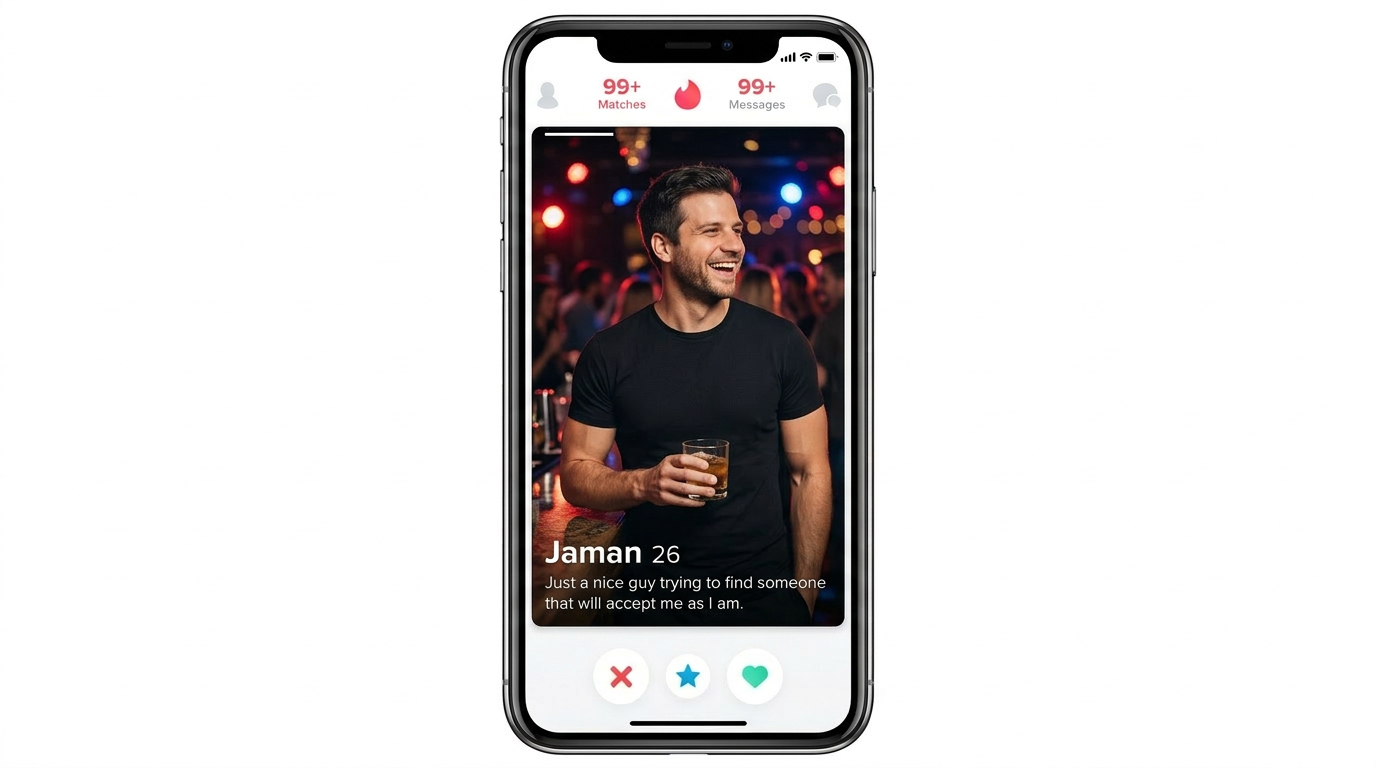 Dating app photo — after